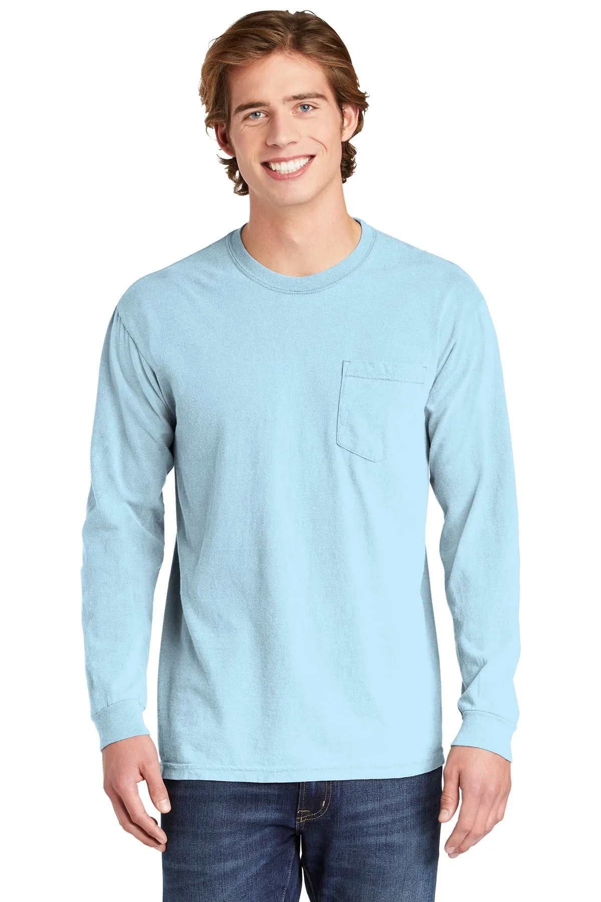 COMFORT COLORS ® Heavyweight Ring Spun Long Sleeve Pocket Tee. 4410