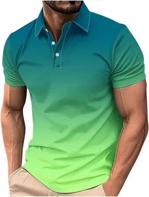 Cool Quick-Dry Vacation T Shirt for Men Relaxed Fit Top Athletic Workout Graphic Summer Outdoor Tunics