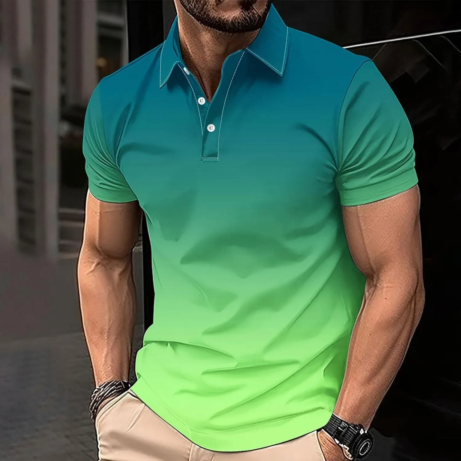 Cool Quick-Dry Vacation T Shirt for Men Relaxed Fit Top Athletic Workout Graphic Summer Outdoor Tunics