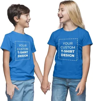 Custom Personalized Cotton T Shirts for Boy Girl Children Customized DTF Print Shirt Tshirt Upload Your Design Image Text