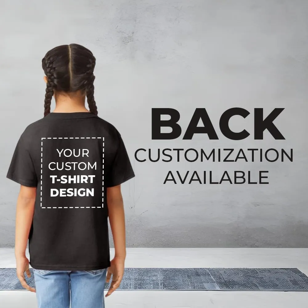 Custom Personalized Cotton T Shirts for Boy Girl Children Customized DTF Print Shirt Tshirt Upload Your Design Image Text