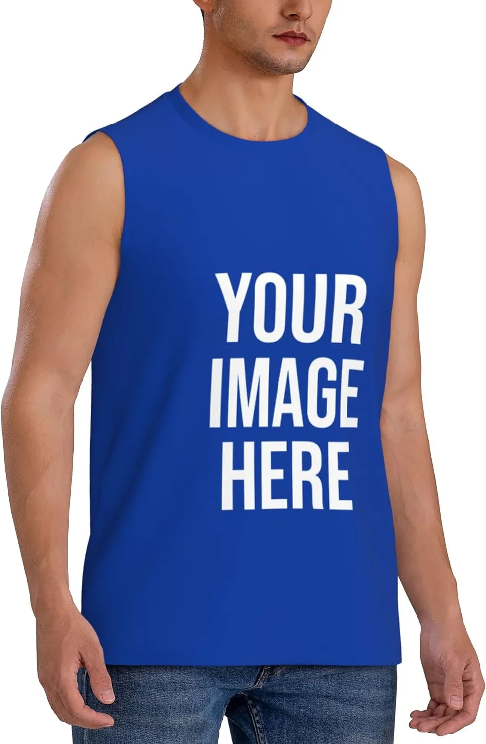 Custom T-Shirts for Men Women Couple Design Your Own Shirt with Text/Image/Logo Personalized Tank Top