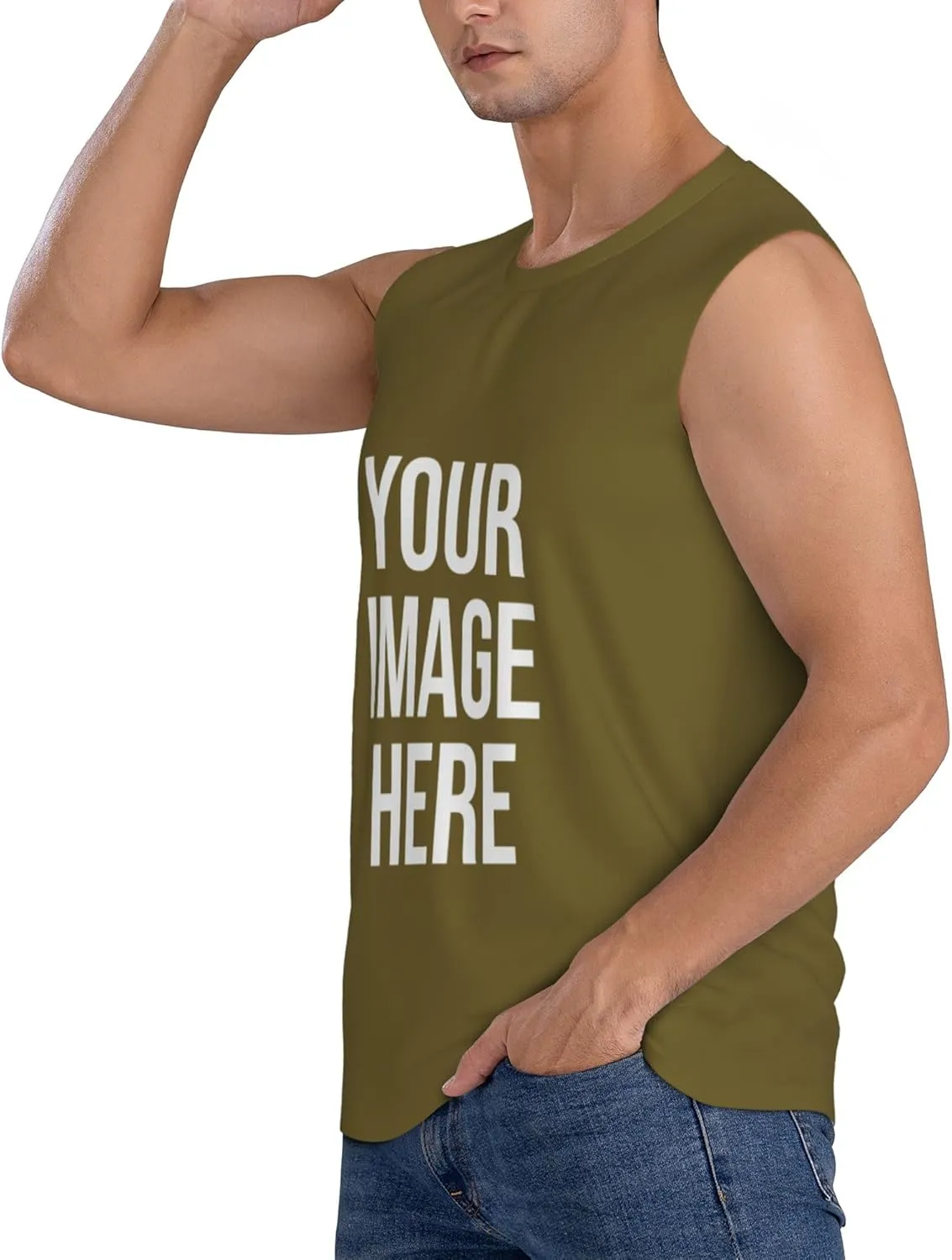 Custom T-Shirts for Men Women Couple Design Your Own Shirt with Text/Image/Logo Personalized Tank Top