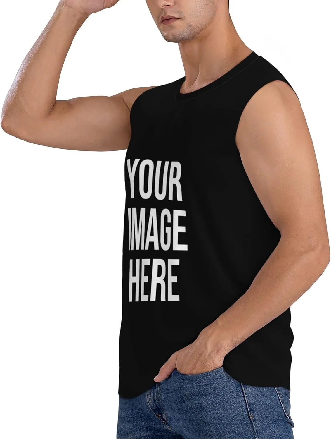 Custom T-Shirts for Men Women Couple Design Your Own Shirt with Text/Image/Logo Personalized Tank Top