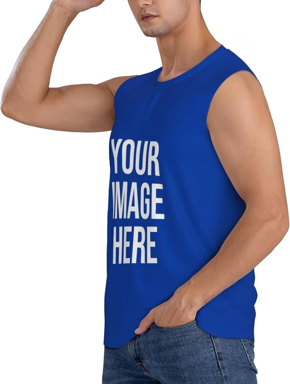 Custom T-Shirts for Men Women Couple Design Your Own Shirt with Text/Image/Logo Personalized Tank Top