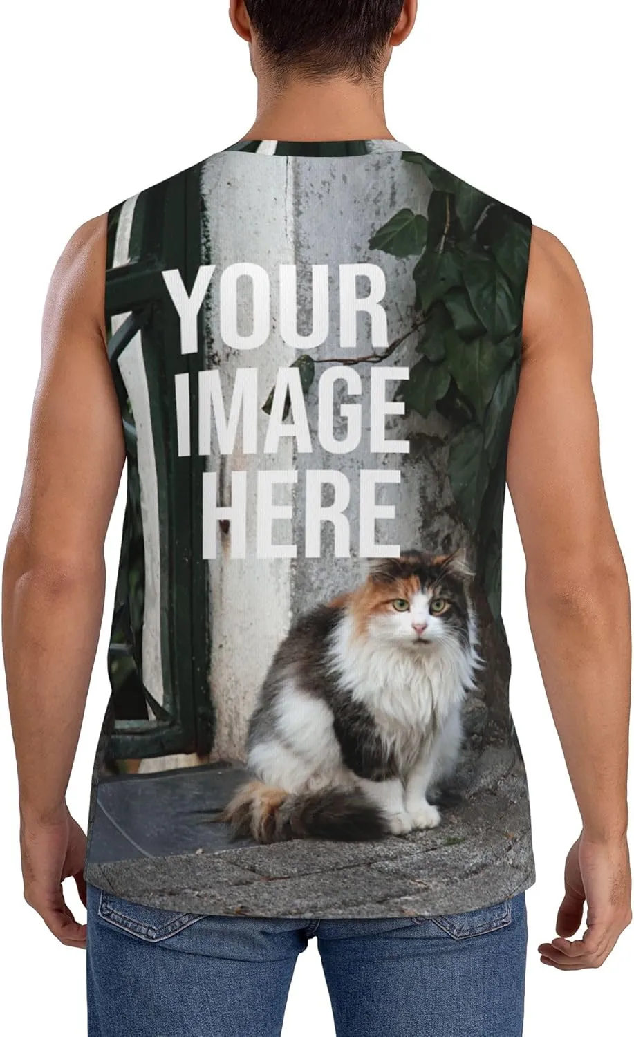 Custom T-Shirts for Men Women Couple Design Your Own Shirt with Text/Image/Logo Personalized Tank Top