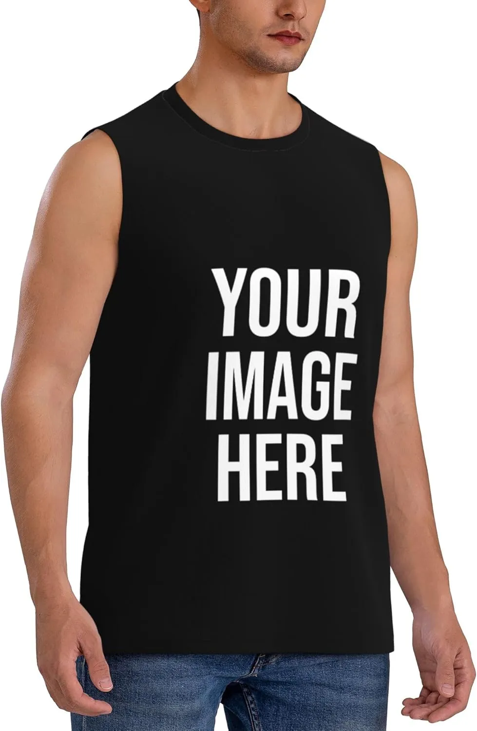 Custom T-Shirts for Men Women Couple Design Your Own Shirt with Text/Image/Logo Personalized Tank Top