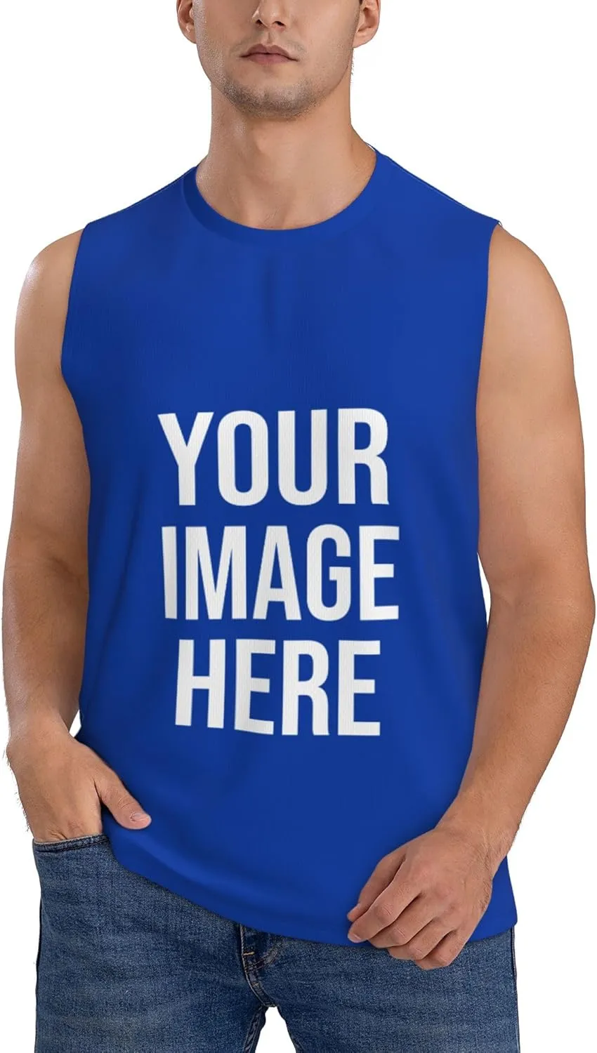 Custom T-Shirts for Men Women Couple Design Your Own Shirt with Text/Image/Logo Personalized Tank Top