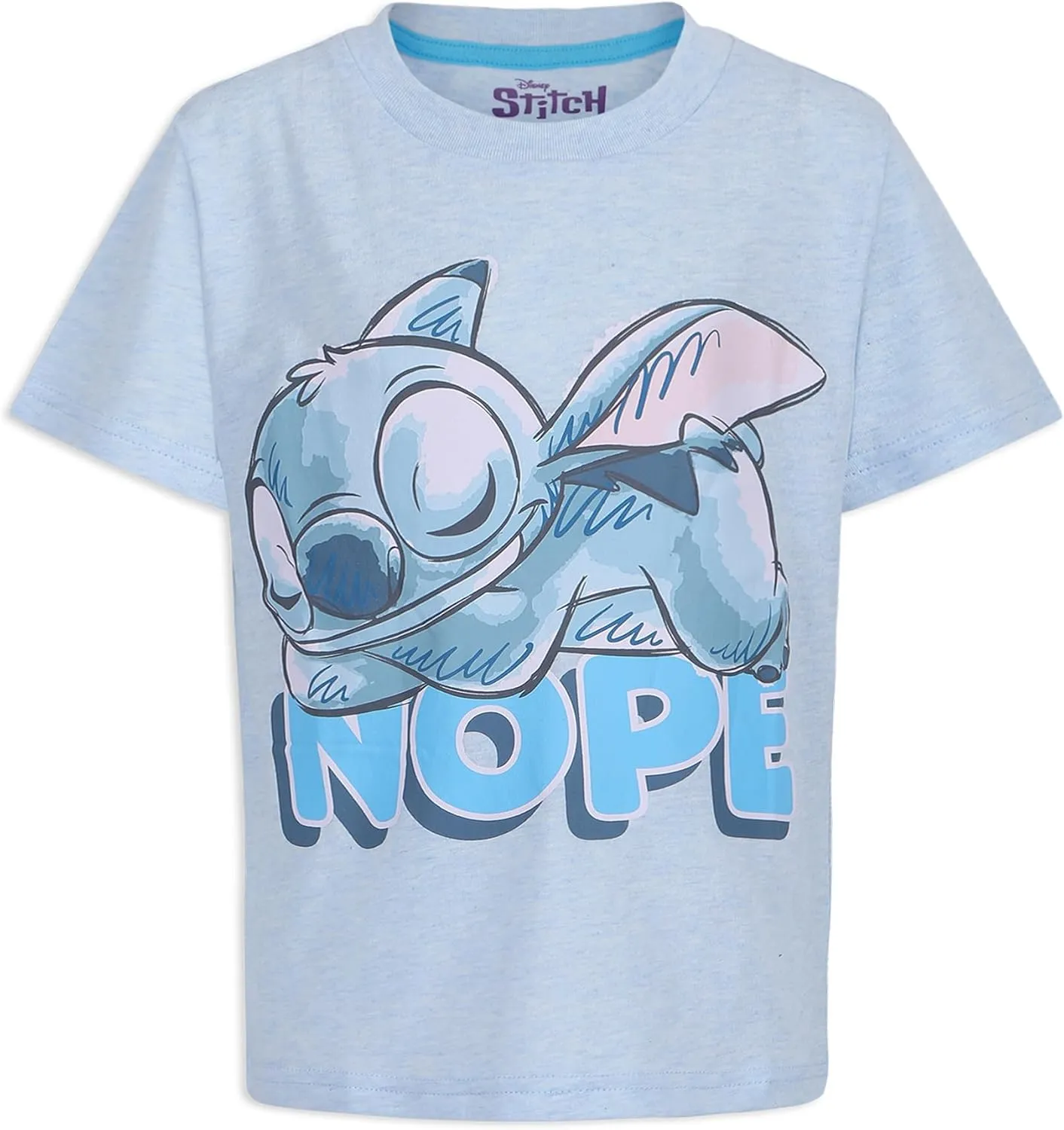 Disney Lilo & Stitch Boys 4 Pack Short Sleeve T-Shirt for Big Kids