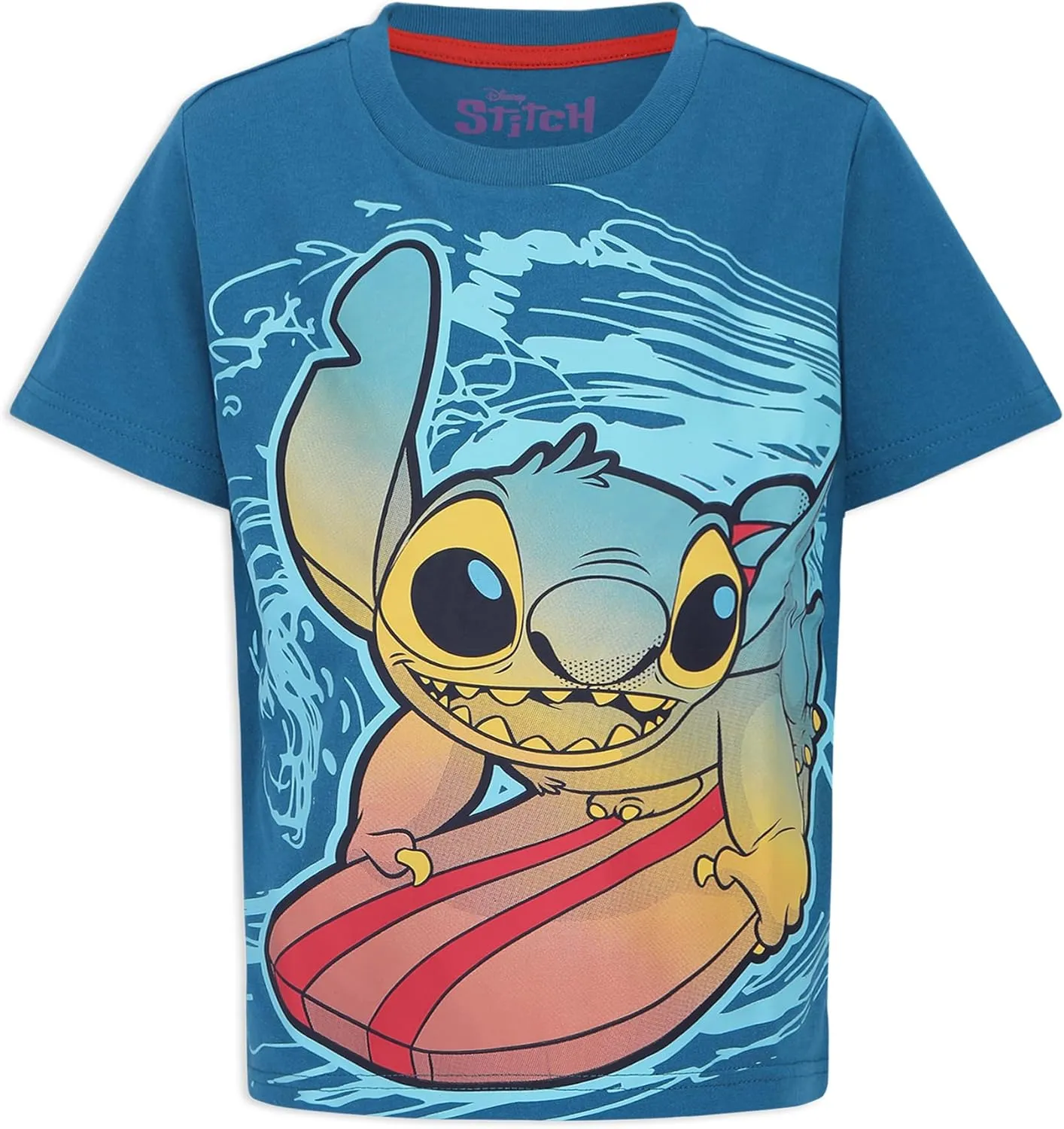 Disney Lilo & Stitch Boys 4 Pack Short Sleeve T-Shirt for Big Kids