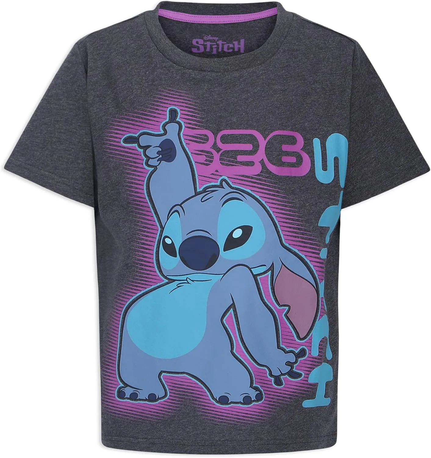 Disney Lilo & Stitch Boys 4 Pack Short Sleeve T-Shirt for Big Kids