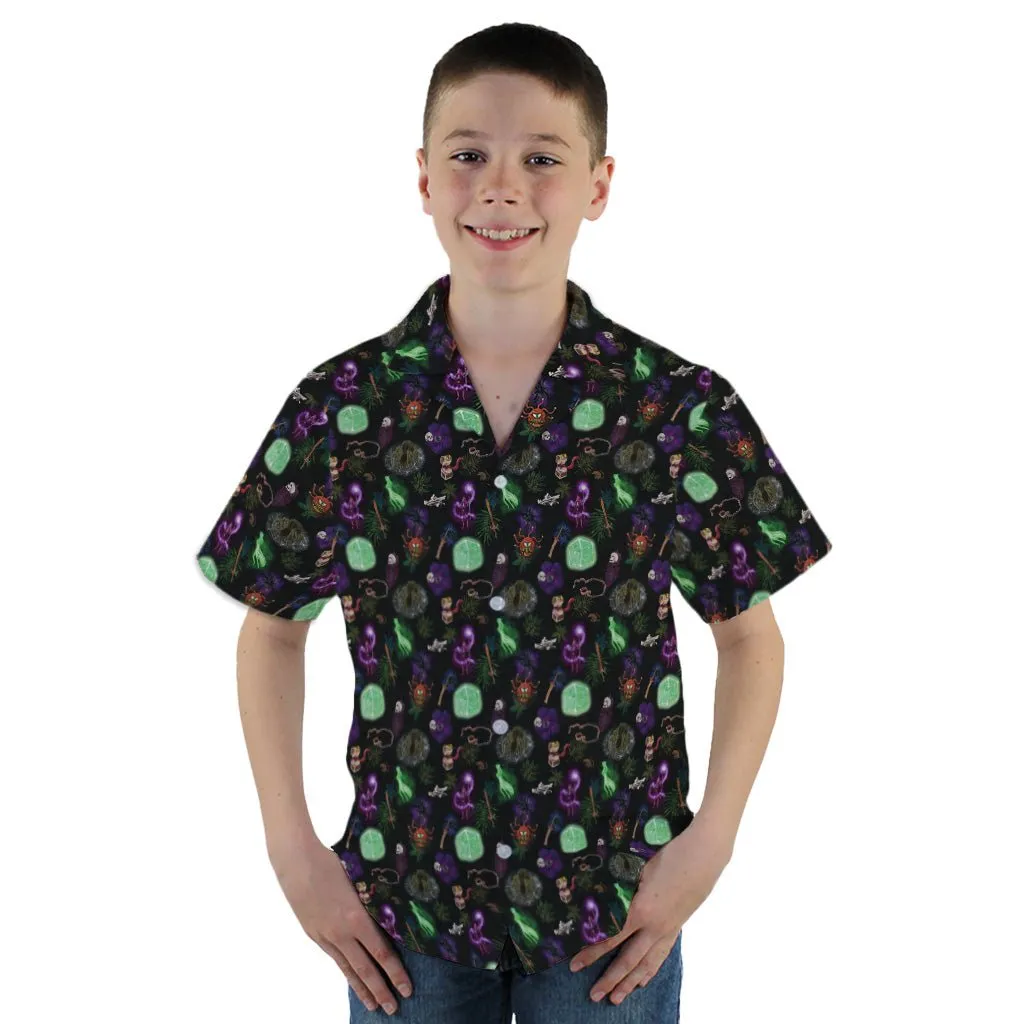 Dnd Dungeon Monsters Youth Hawaiian Shirt
