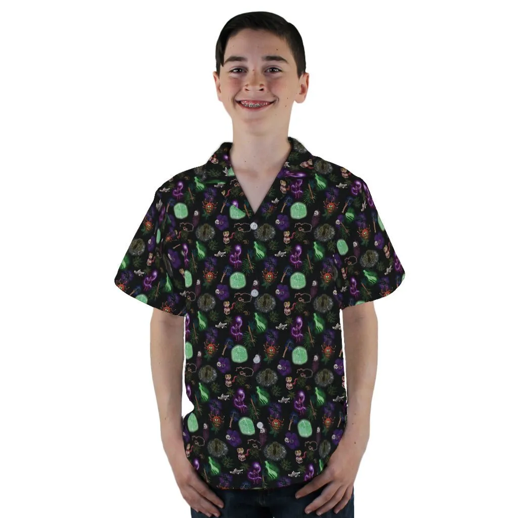 Dnd Dungeon Monsters Youth Hawaiian Shirt