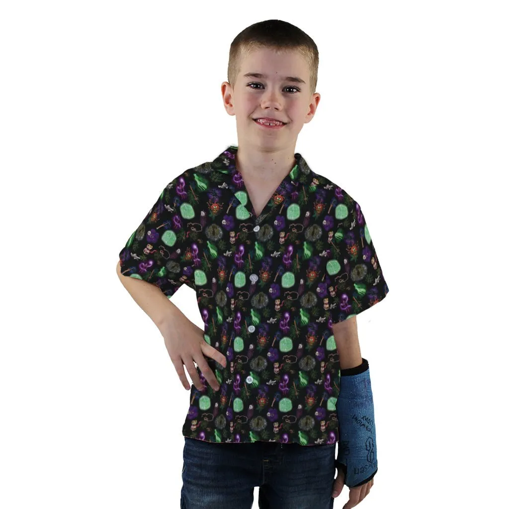 Dnd Dungeon Monsters Youth Hawaiian Shirt