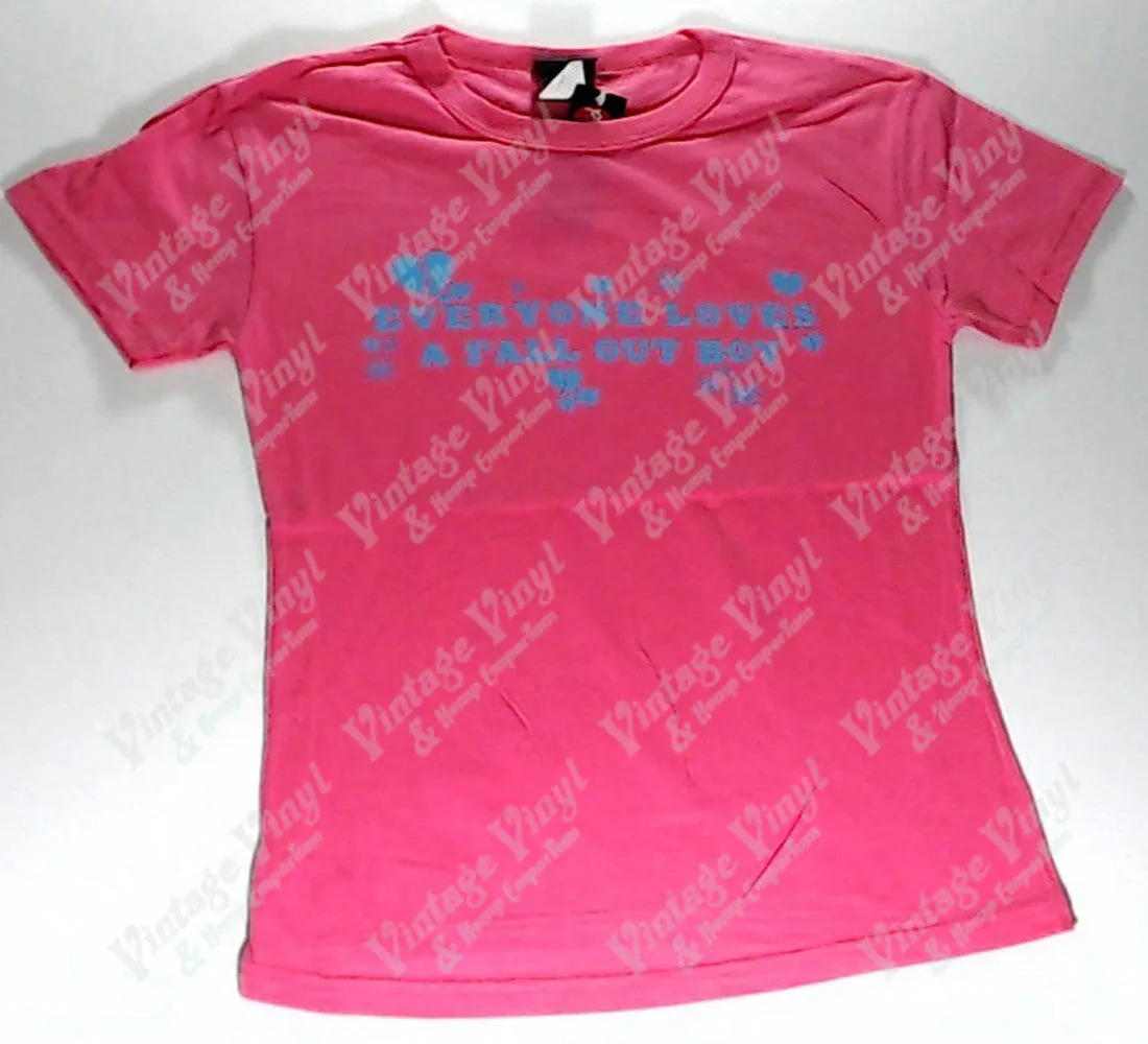 Fall Out Boy - Everyone Loves A Fall Out Boy Pink Girlie Shirt