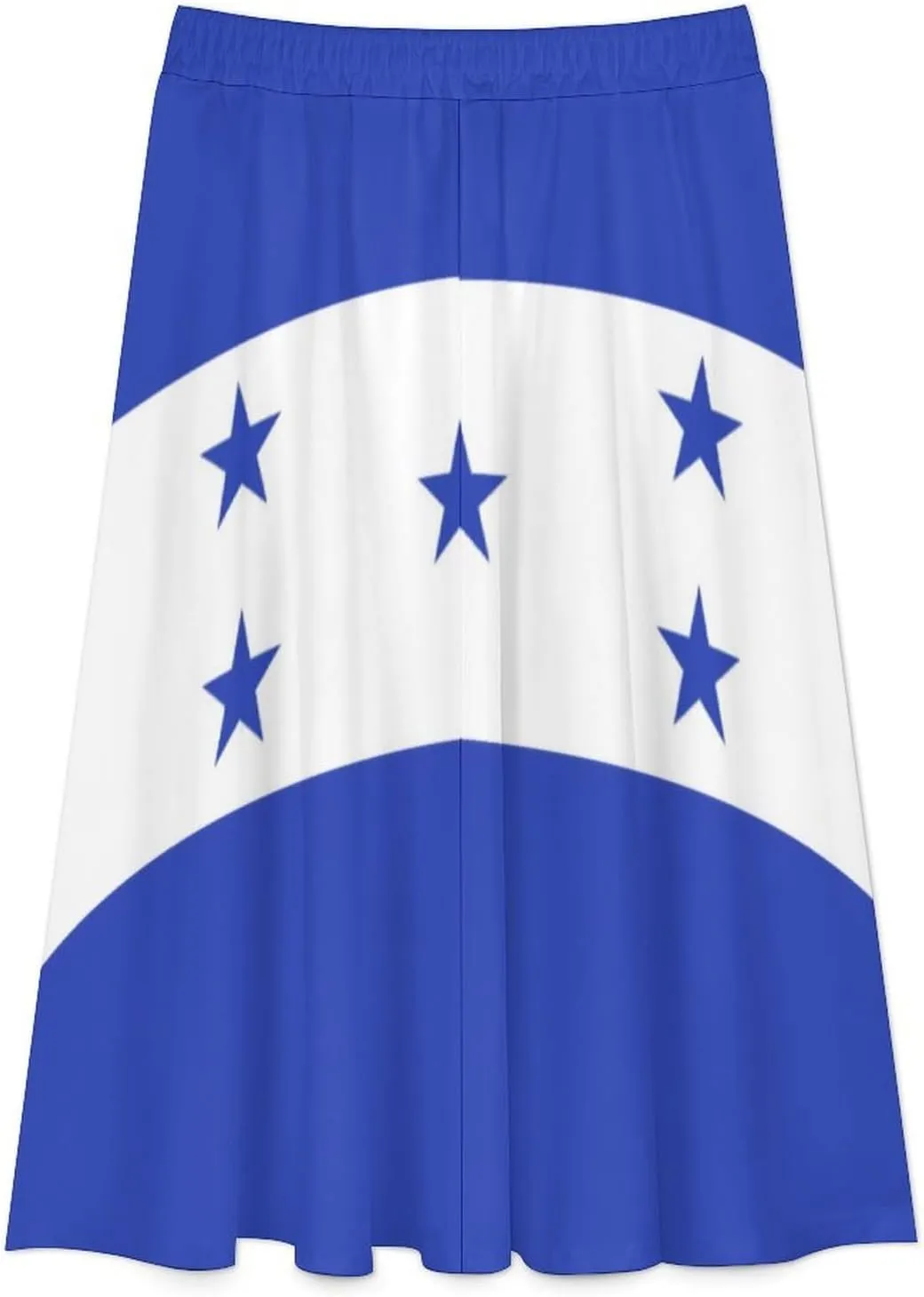 Fattyeery Skirts for Womens Kiribati Flag Summer Comfy Dress Casual High Waist Holiday Long Skirts