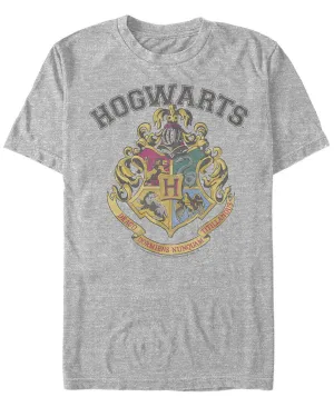 Fifth Sun Men's Vintage Harry Potter Logo Short Sleeve Crew Neck T-Shirt , multi