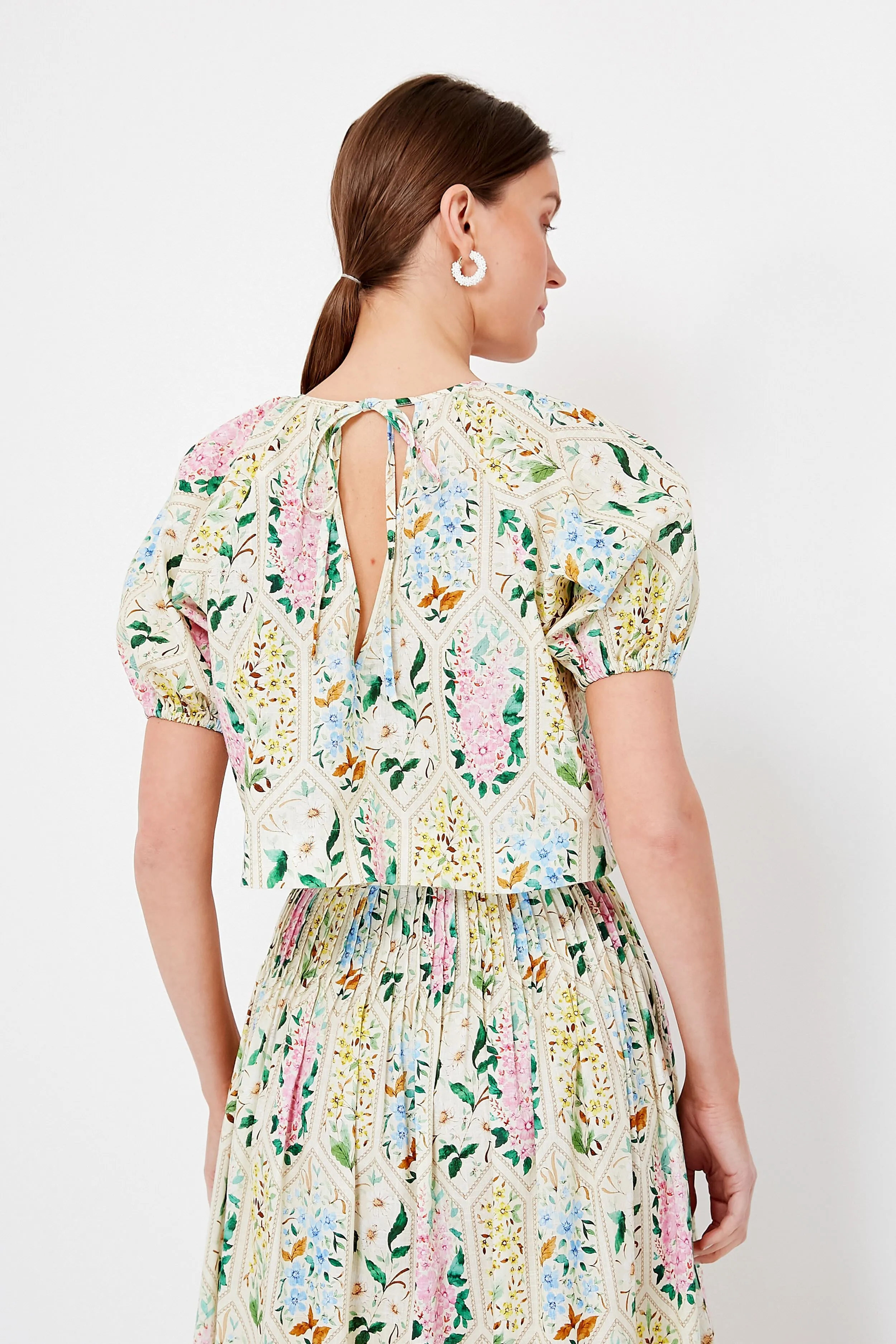 Floral Tile Claudia Top