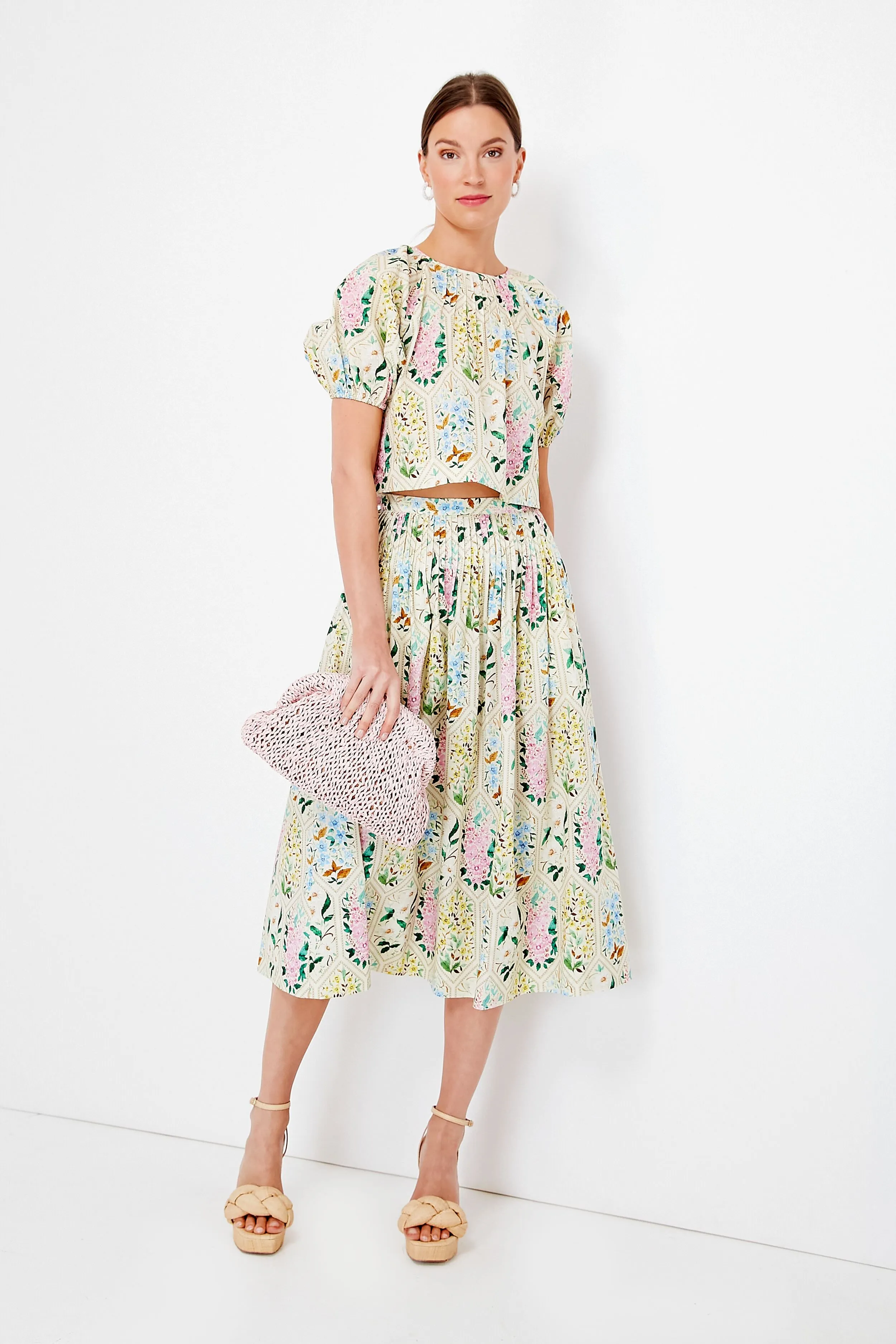 Floral Tile Claudia Top