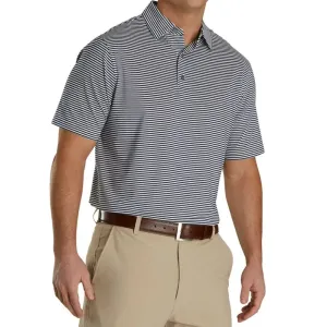 Footjoy Lisle Feeder Stripe Self Collar Polo