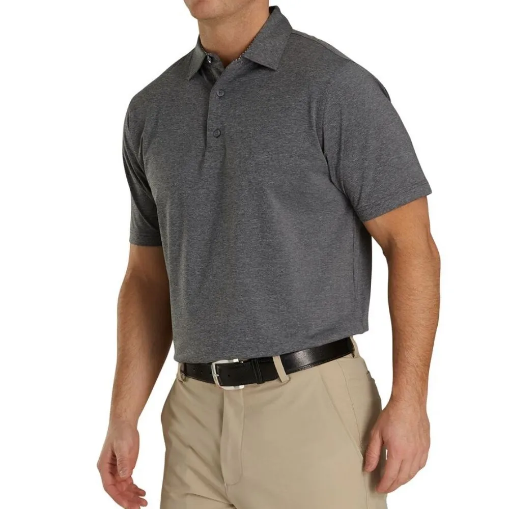 Footjoy Solid Lisle Self Collar Polo (Previous Season Style)