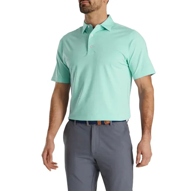 Footjoy Solid Lisle Self Collar Polo (Previous Season Style)