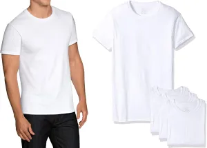Fruit of the Loom Men's 4-Pack Crew T-Shirts - Tall Man 4P27TM (LT (Chest 42"-44")) White