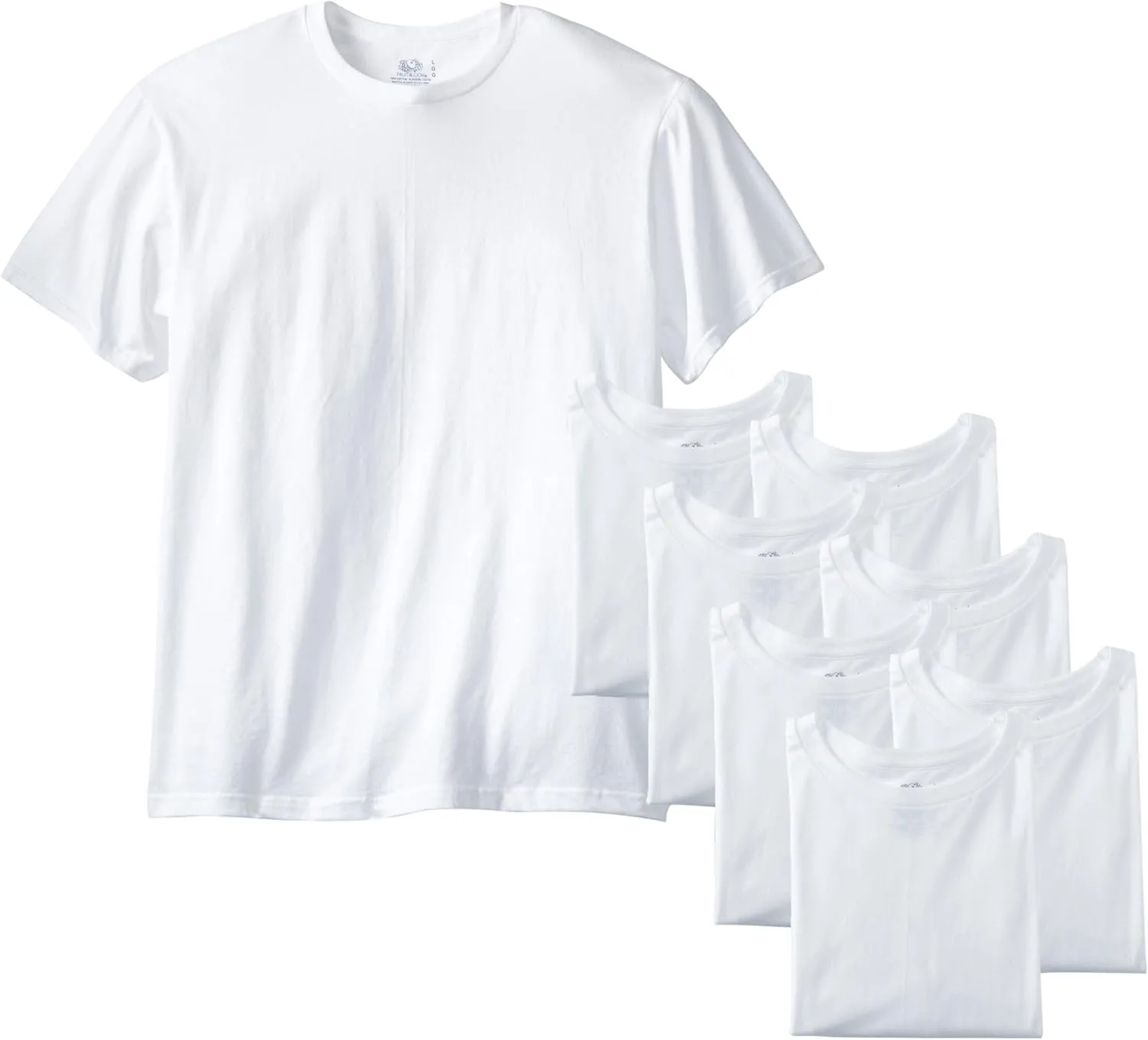 Fruit of the Loom Men's Softer Crew T-shirt(Pack of 8)