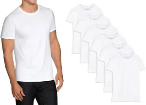 Fruit of the Loom Men's Stay Tucked Crew T-Shirt (Black & Grey