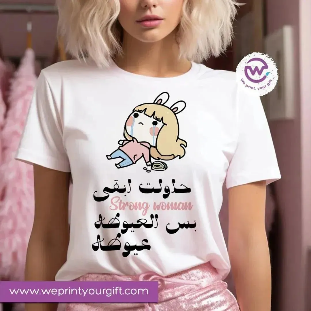 Half sleeve T-shirt -Comic-E