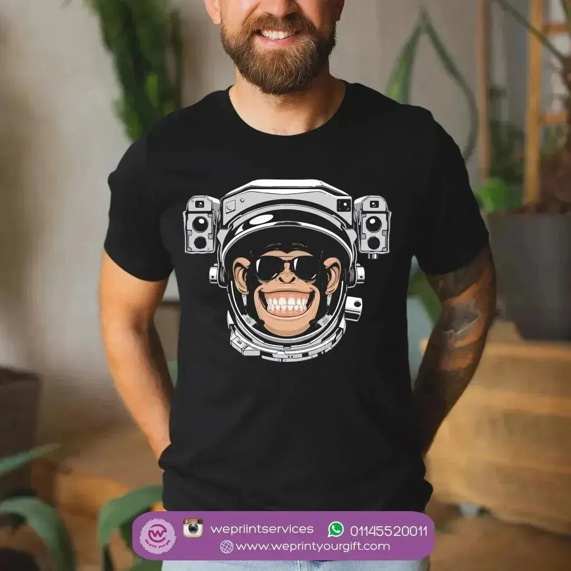 Half sleeve T-shirt- Space