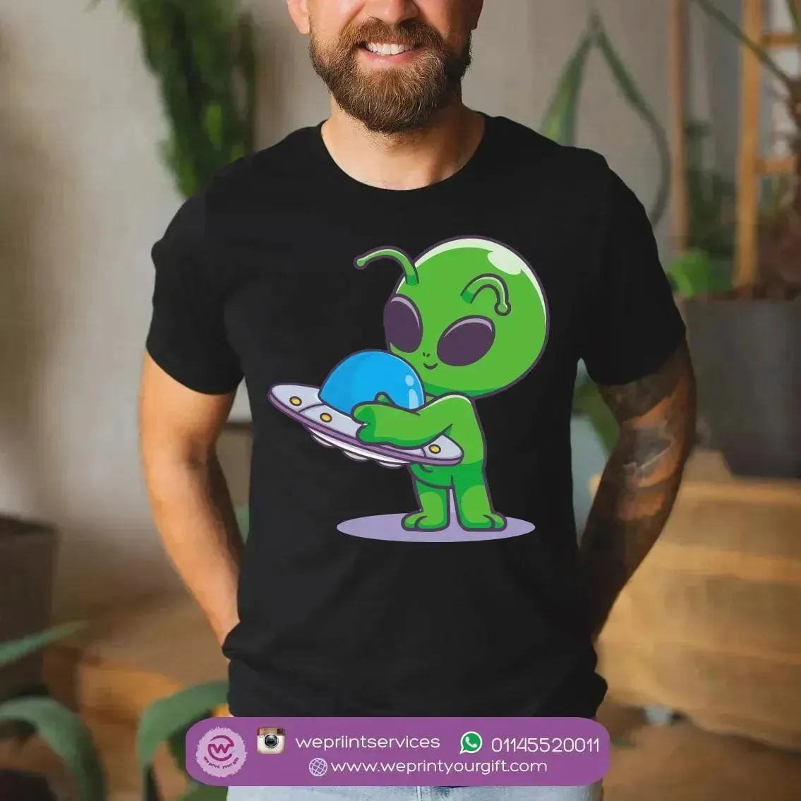 Half sleeve T-shirt- Space