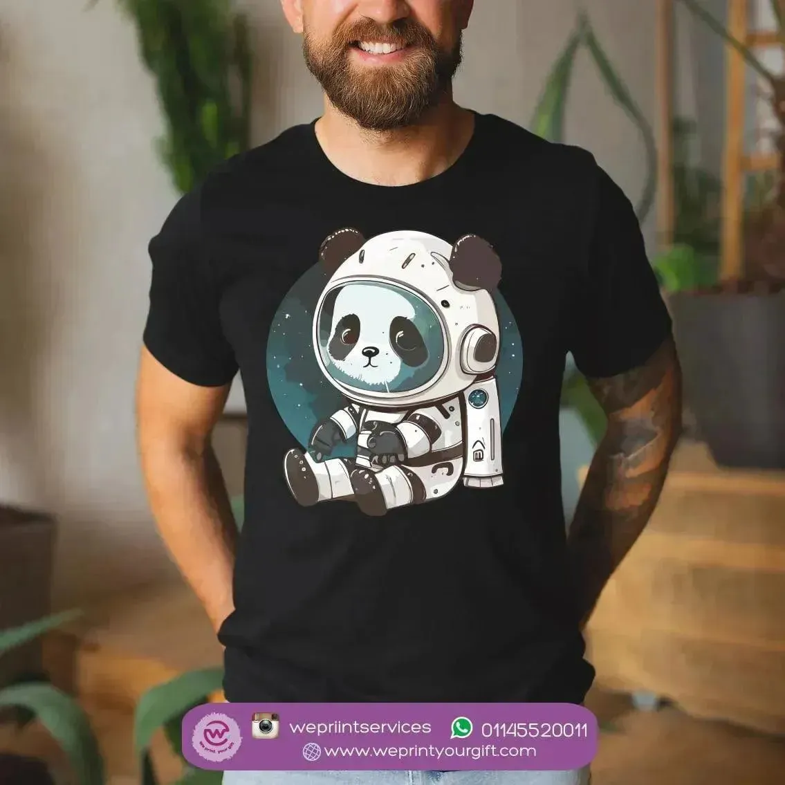 Half sleeve T-shirt- Space