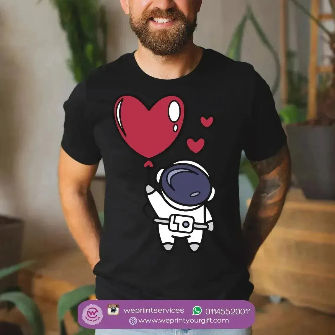 Half sleeve T-shirt- Space