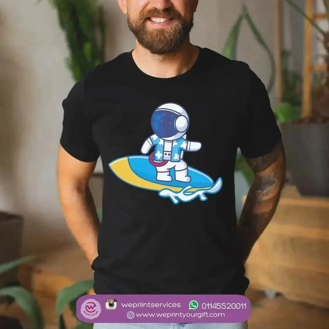 Half sleeve T-shirt- Space