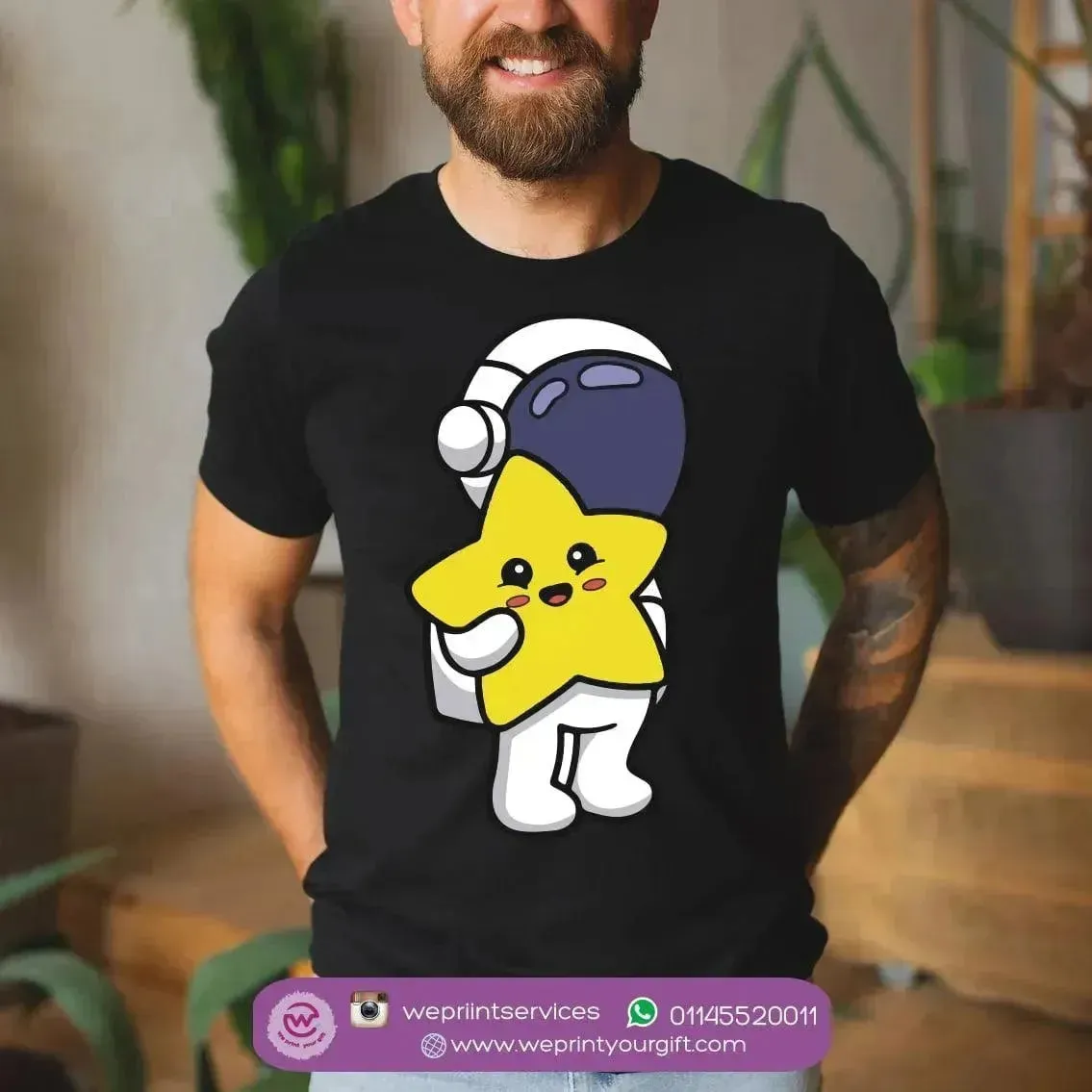 Half sleeve T-shirt- Space