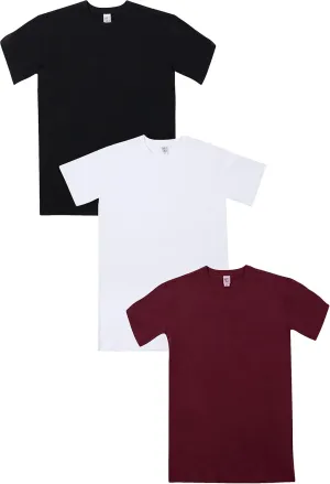 Have It Tall Men's Premium Ringspun Cotton T Shirt 3-Pack