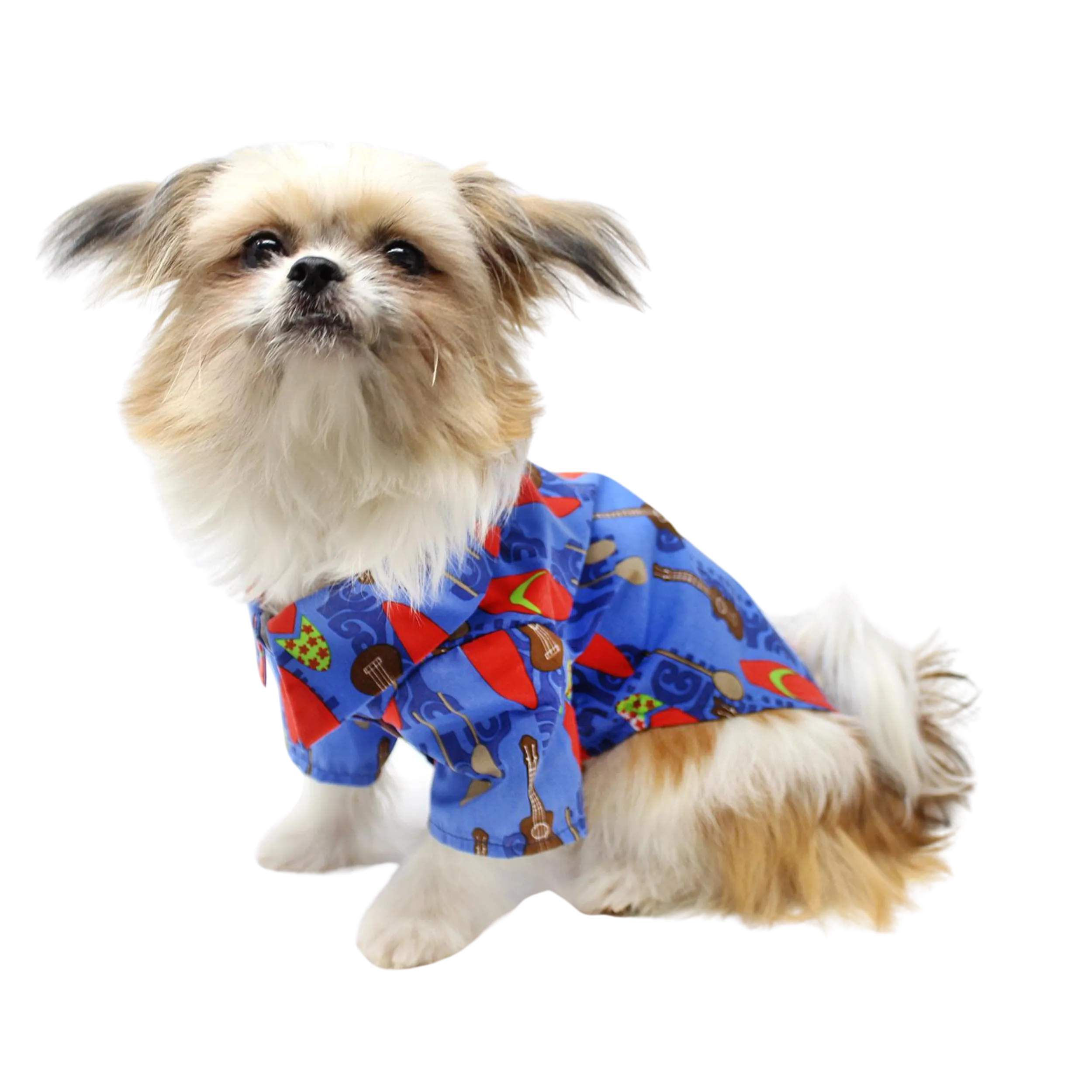 Hawaiian Camp Shirt | Ukuleles & Surfboards