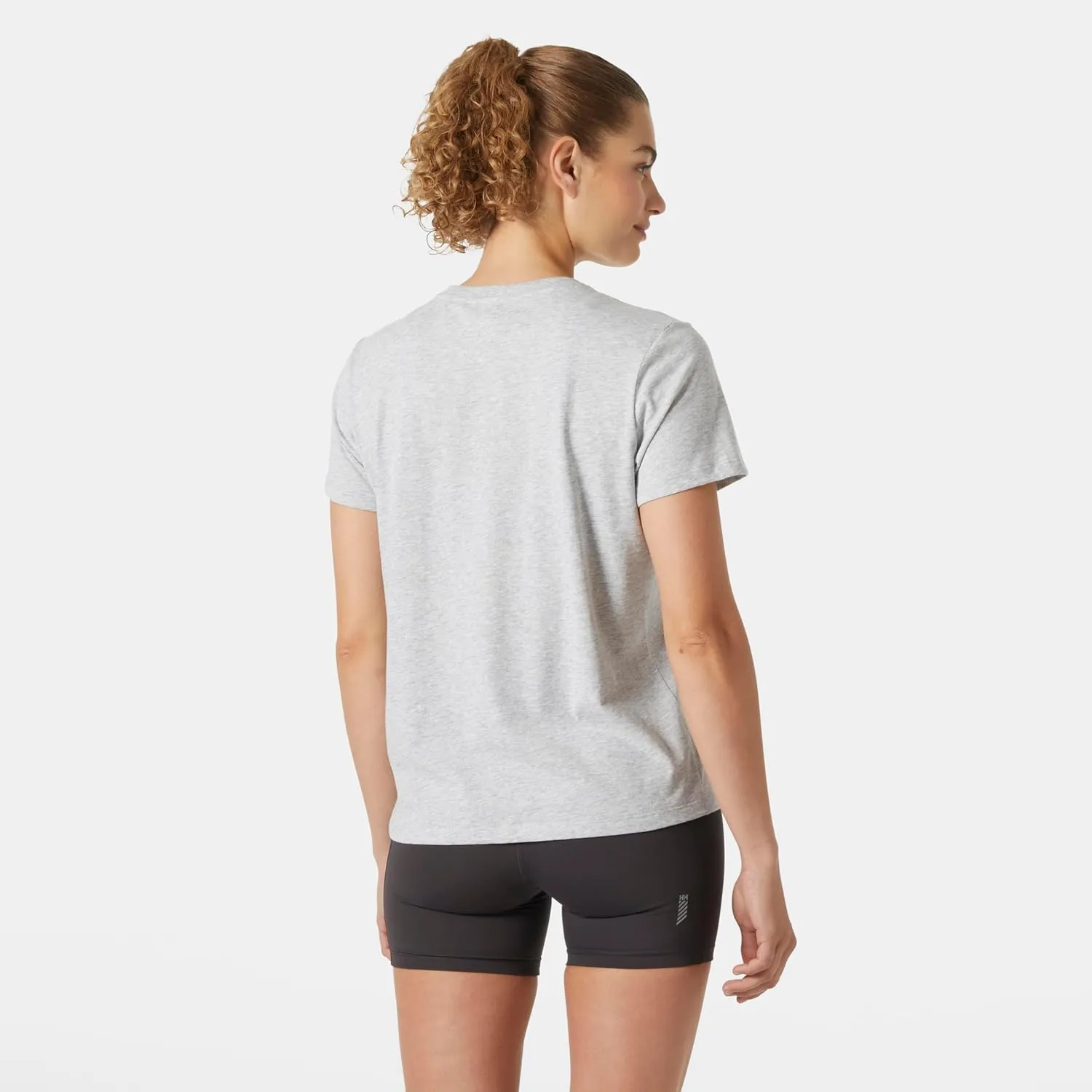 Helly-Hansen HH Tech Logo T-Shirt for Women, Lightweight Sweatshirt, Breathable, Quick-Dry Fabric, Casual Activewear