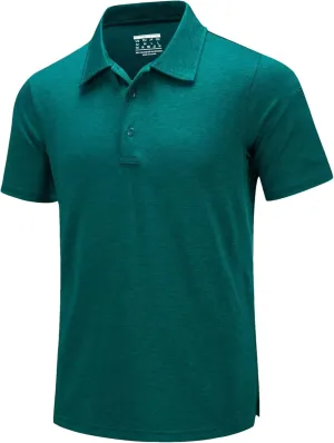 Hgvcfcv Summer Casual Short Sleeve Polos T-Shirts Mens Moisture Golf Tshirts Quick Dry Work Shirt Pullover Tops