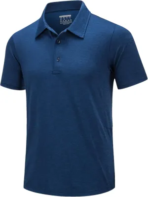 Hgvcfcv Summer Casual Short Sleeve Polos T-Shirts Mens Moisture Golf Tshirts Quick Dry Work Shirt Pullover Tops