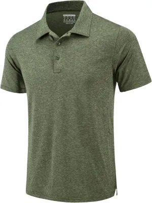 Hgvcfcv Summer Casual Short Sleeve Polos T-Shirts Mens Moisture Golf Tshirts Quick Dry Work Shirt Pullover Tops