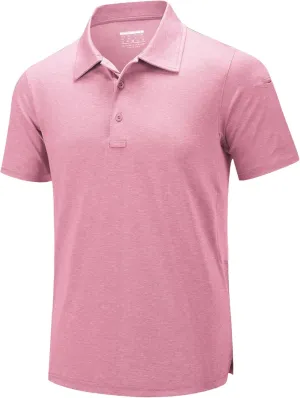 Hgvcfcv Summer Casual Short Sleeve Polos T-Shirts Mens Moisture Golf Tshirts Quick Dry Work Shirt Pullover Tops