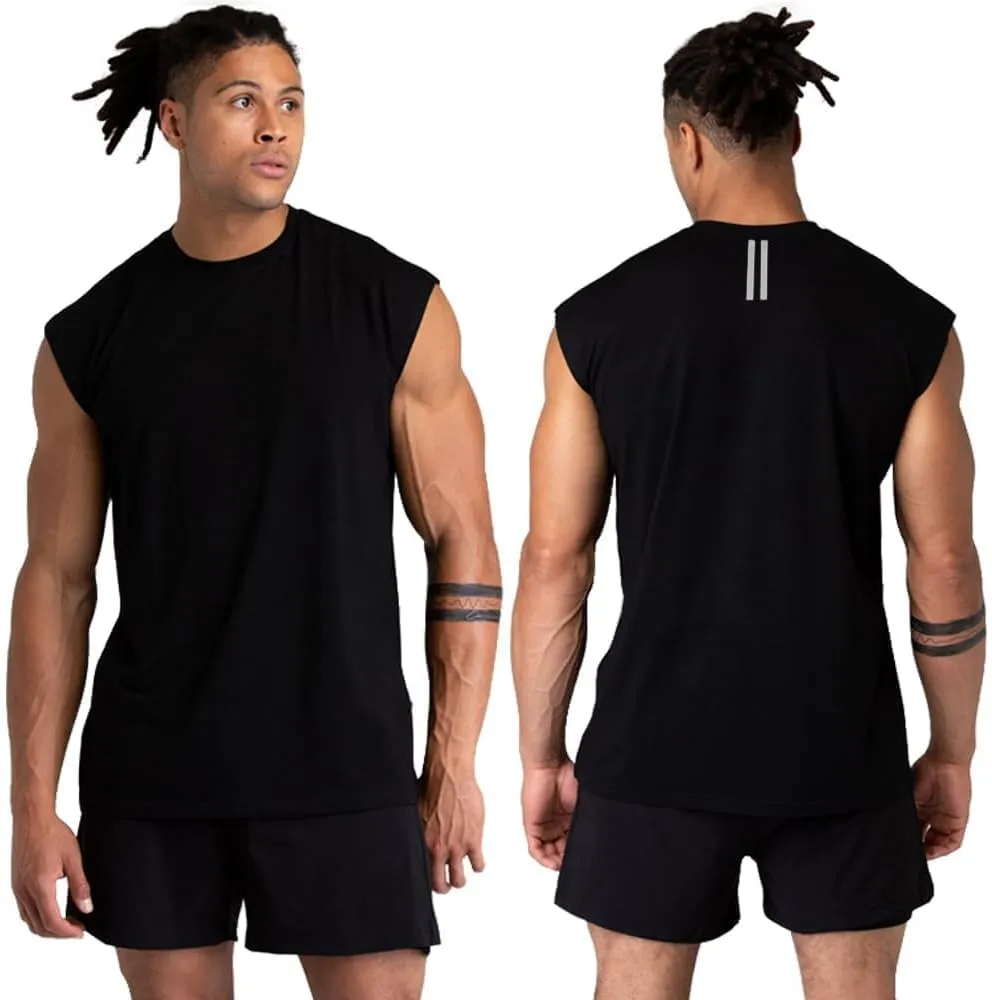 Holure 1 or 3 or 5 Pack Men's Gym Tank Tops Workout Sleeveless T-Shirts Athletic Muscle Tank Training Bodybuilding Shirts