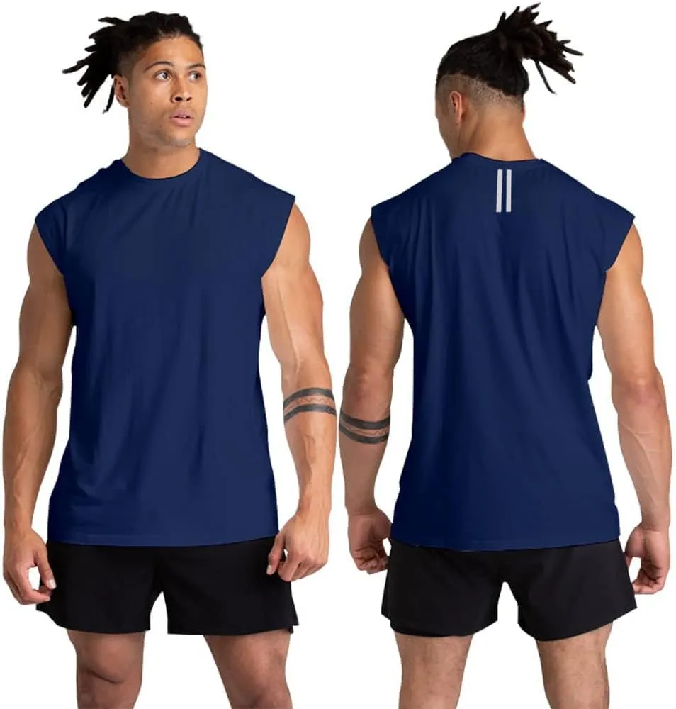 Holure 1 or 3 or 5 Pack Men's Gym Tank Tops Workout Sleeveless T-Shirts Athletic Muscle Tank Training Bodybuilding Shirts