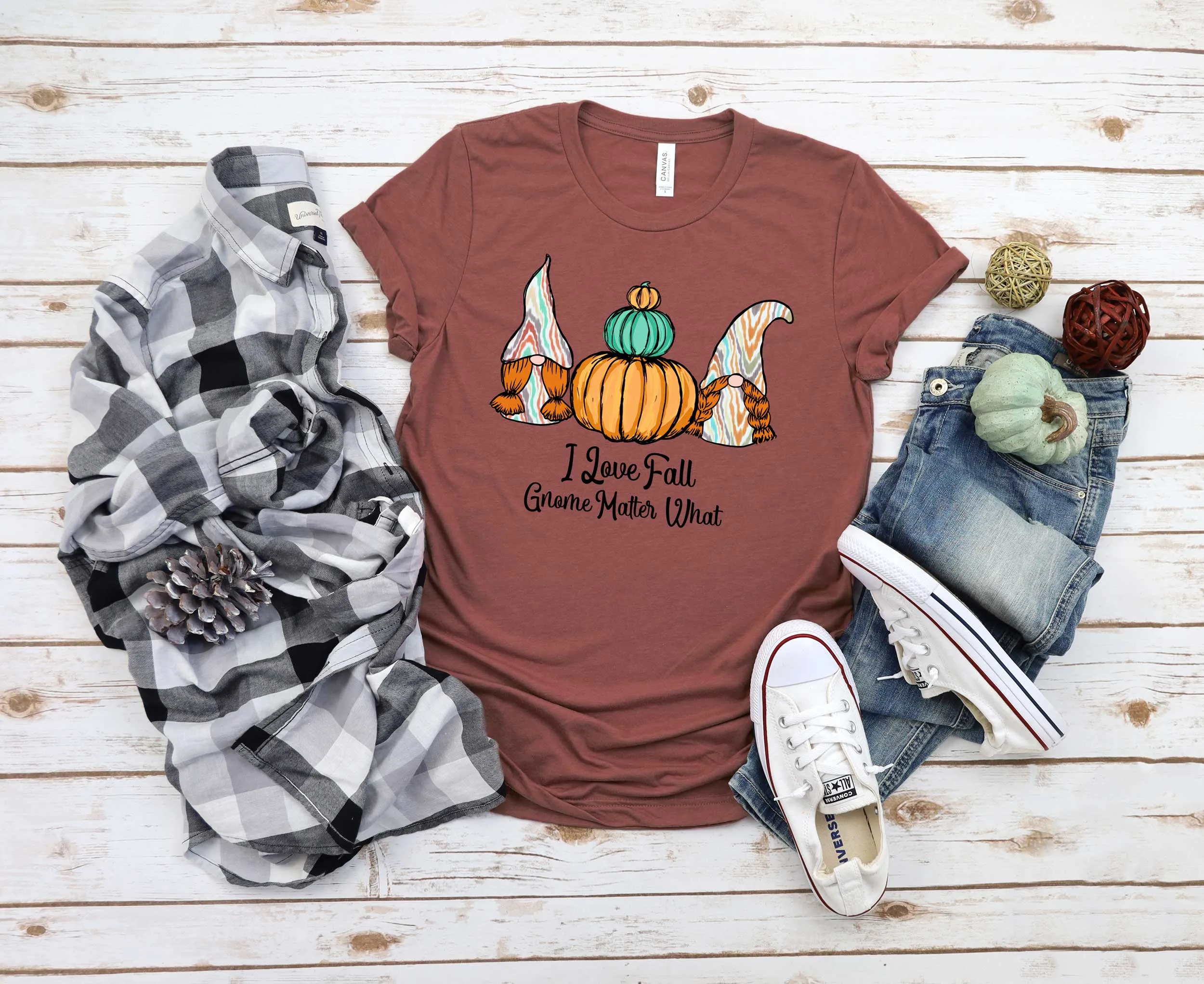 I Love Fall Gnome Matter What #1, Fall Shirt, Autumn Shirt, Fall Tee, Popular Shirt, Gnome Shirt
