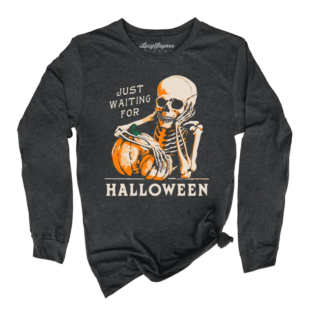 Just Waiting For Halloween Long Sleeve Tee