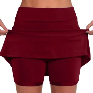 lcyhony Tennis Skirts for Women Trendy Plus Size Skort Pockets High Waist Tummy Control Athletic Skirt with Skorts Underneath