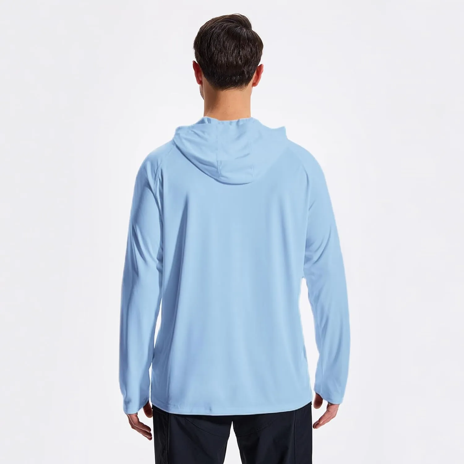 LOOGU Men's UPF 50  Sun Protection Hoodie Shirt Long Sleeve Rash Guard SPF T-Shirts for Fishing Hiking