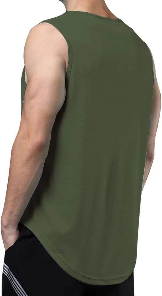 meioro Men's Workout Tank Top Mesh Sleeveless Gym Muscle T Shirts Quick Dry Bodybuilding Shirt Summer Athletic Tank Tops